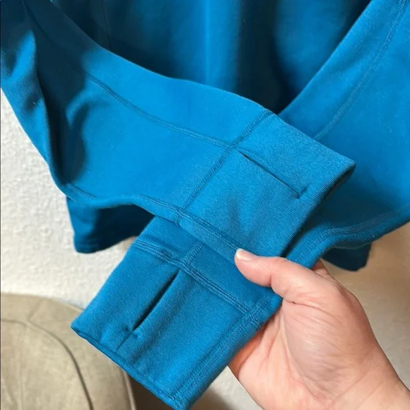 REI Teal Half-Zip Pullover - Picture 6 of 9
